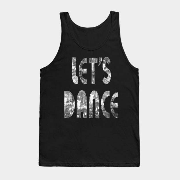 70's Silver Disco Let's Dance Tank Top by Art by Deborah Camp